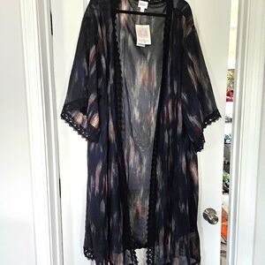 New nwt lularoe chloe kimono cover up xl 24 26 2x 3x